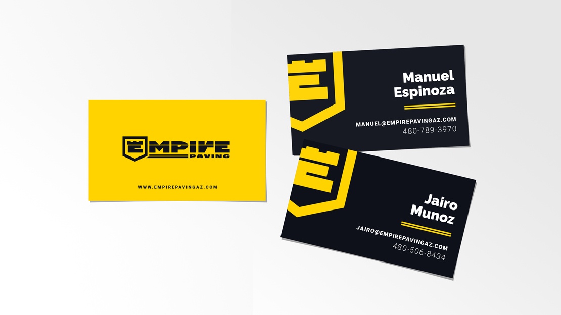 Empire Paving Business Cards